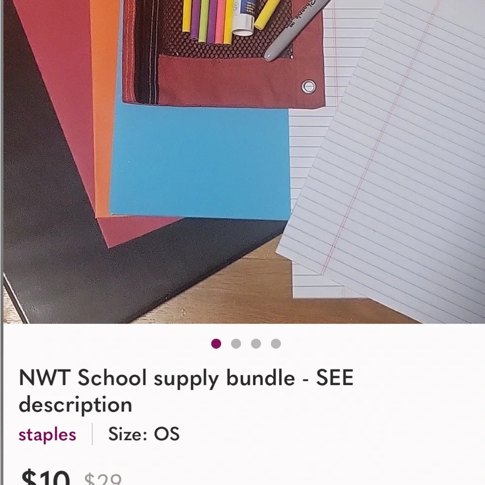 SCHOOL SUPPLIES BUNDLE #1 NWT